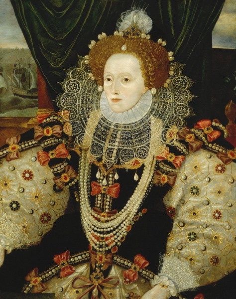 Elizabeth I, who along with her chief advisor, Lord Burghley, enacted what is now known as the 「Elizabethan Settlement.」